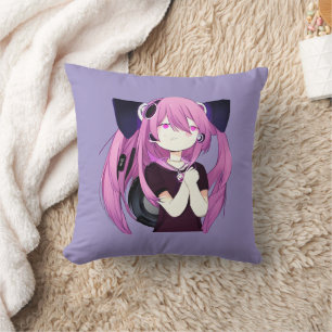 Just a Girl who Loves Anime, Music and Gaming Cushion