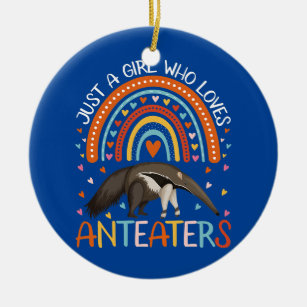 Just A Girl Who Loves Anteater For Women Girl Ceramic Ornament