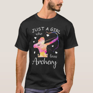 Just A Girl Who Loves Archery Valentine Day Women T-Shirt
