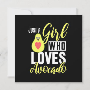 Just A Girl Who Loves Avocado Invitation