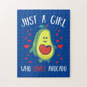 Just A Girl Who Loves Avocado Jigsaw Puzzle