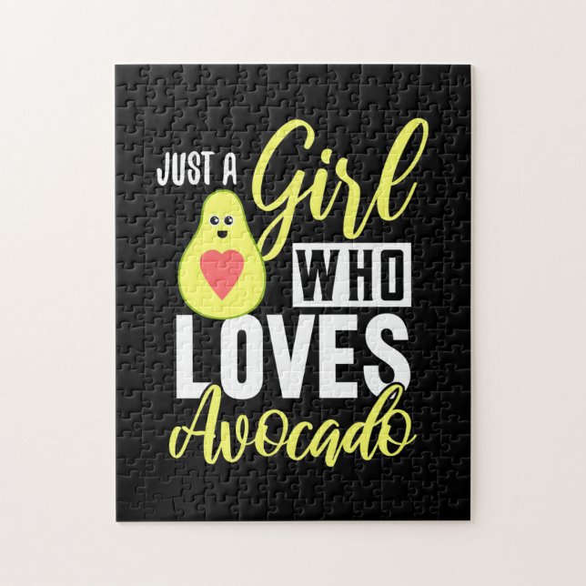 Just A Girl Who Loves Avocado Jigsaw Puzzle (Vertical)