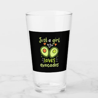 Just A Girl Who Loves Avocados Glass