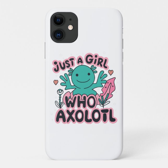 just a girl who loves Axolotl Case-Mate iPhone Case (Back)