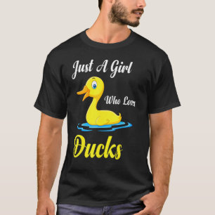 Just A Girl Who Loves Baby Marbled Ducks T-Shirt