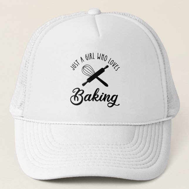 Just A Girl Who Loves Baking Trucker Hat (Front)