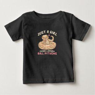 Just A Girl Who Loves Ball Python Baby T-Shirt