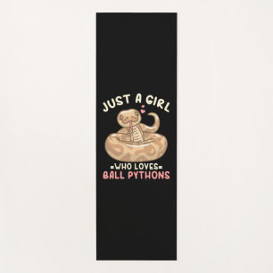Just A Girl Who Loves Ball Python Yoga Mat