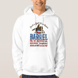 Just a Girl Who Loves Barrel Racing Hoodie