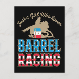 Just a Girl Who Loves Barrel Racing Postcard