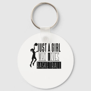 Just A Girl Who Loves Basketball 2 Key Ring