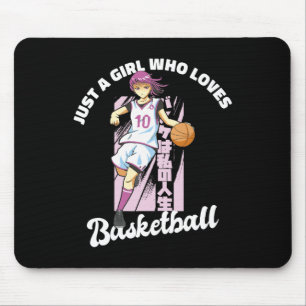 Just A Girl Who Loves Basketball - Anime Basketbal Mouse Pad