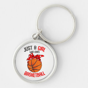 Just a Girl who Loves Basketball Girl Key Ring