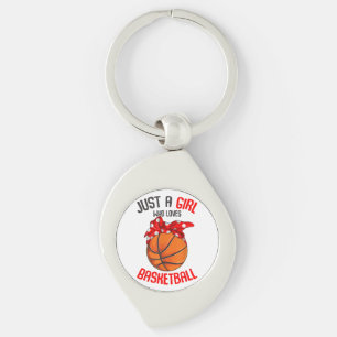 Just a Girl who Loves Basketball Girl Key Ring