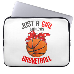 Just a Girl who Loves Basketball Girl Laptop Sleeve