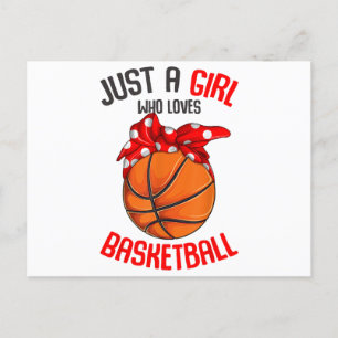 Just a Girl who Loves Basketball Girl Postcard