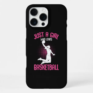 Just a Girl who Loves Basketball Kids Girls iPhone 16 Pro Max Case