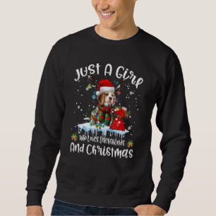 Just A Girl Who Loves Beagle And Christmas Ugly Sw Sweatshirt