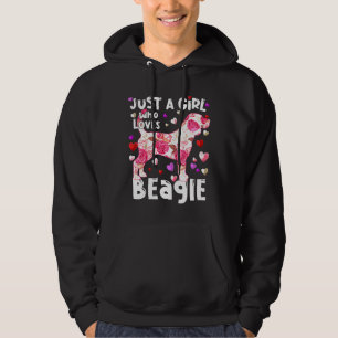Just A Girl Who Loves Beagle Dog Mom Hoodie