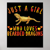 Just A Girl Who Loves Bearded Dragons Lizard