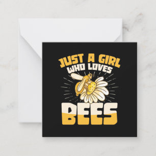 Just A Girl Who Loves Bees Card