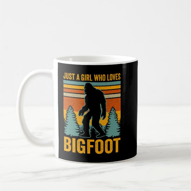 Just A Girl Who Loves Bigfoot Coffee Mug (Left)