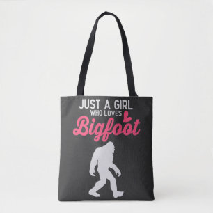 Just A Girl Who Loves Bigfoot Tote Bag