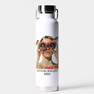 Just a Girl who loves Birds - Birdwatching  Water Bottle
