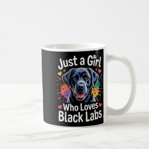 Just A Girl Who Loves Black Labs - Labrador Dog Lo Coffee Mug