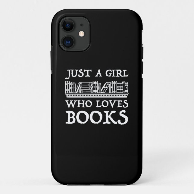 Just A Girl Who Loves Books Case-Mate iPhone Case (Back)