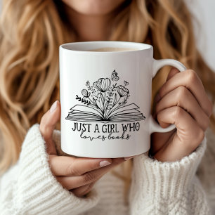 Just A Girl Who Loves Books Coffee Mug