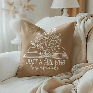 Just A Girl Who Loves Books Cushion