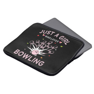 Just A Girl Who Loves Bowling Laptop Sleeve