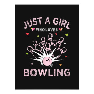 Just A Girl Who Loves Bowling Photo Print