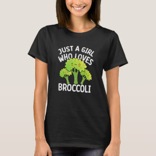 Just a girl who loves Broccoli - cool Vegan Vegeta T-Shirt