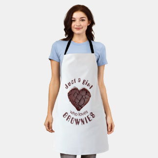 Just a girl who loves brownies apron