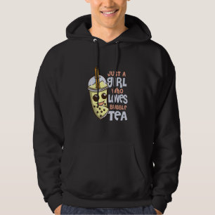 Just A Girl Who Loves Bubble Tea  Boba Tea Hoodie