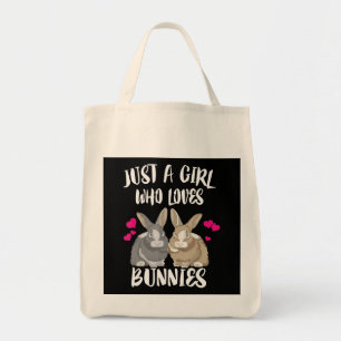 Just A Girl Who Loves Bunnies   Bunny Lover Tote Bag