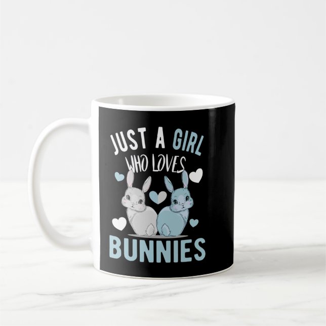 Just a girl who loves bunnies Bunny Mum Pullover  Coffee Mug (Left)