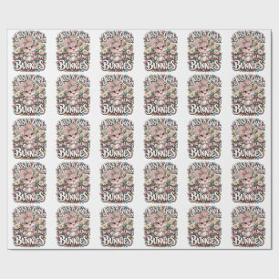 Just A Girl Who Loves Bunnies Cute Bunny Lover Wrapping Paper