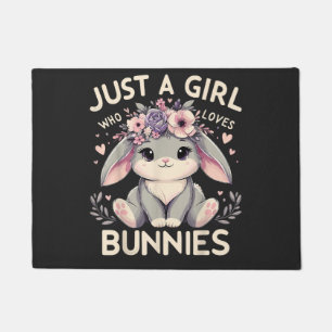 Just A Girl Who Loves Bunnies Doormat
