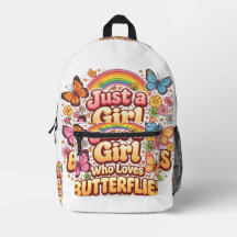 Just a Girl Who Loves Butterflies – Cute Floral