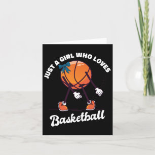 Just A Girl Who Loves Bysketbyll - Bysketbyll Girl Card