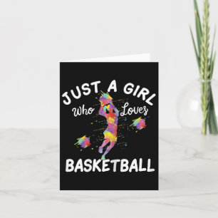 Just A Girl Who Loves Bysketbyll Card