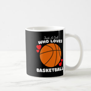 Just A Girl Who Loves Bysketbyll - Cute Girls Bysk Coffee Mug