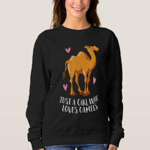 Just A Girl Who Loves Camels Cute Camel Girl Sweatshirt