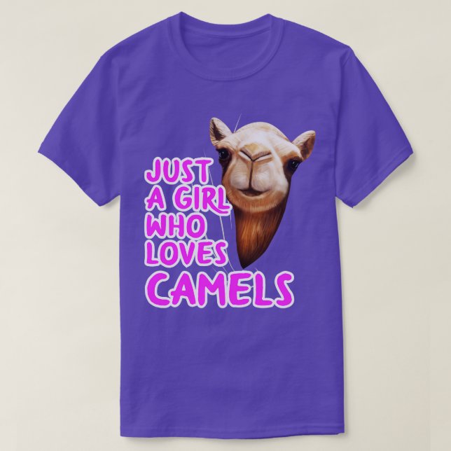 Just A Girl Who Loves Camels T-Shirt (Design Front)