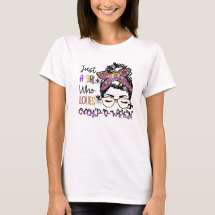Just a Girl Who Loves Camp-o-ween – Halloween Camp T-Shirt