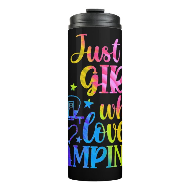 Just A Girl Who Loves Camping   Thermal Tumbler (Front)