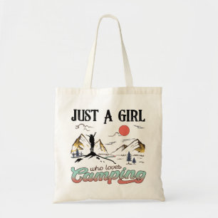 Just A Girl Who Loves Camping Tote Bag